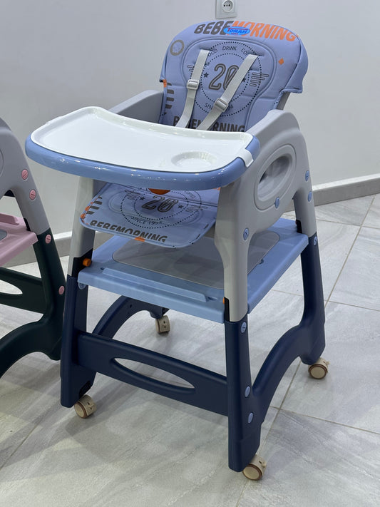 كرسي طعام للأطفال قابل للتحويل  طاولة أنشطة، ووضع طعام، وعربة، ومقعد, كرسي متعدد الإستخدامات